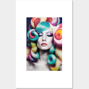 Candy Glitter Head Posters and Art